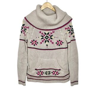 Moda International Y2K Fair Isle Sweater Womens Small? Apres Ski Nordic Winter